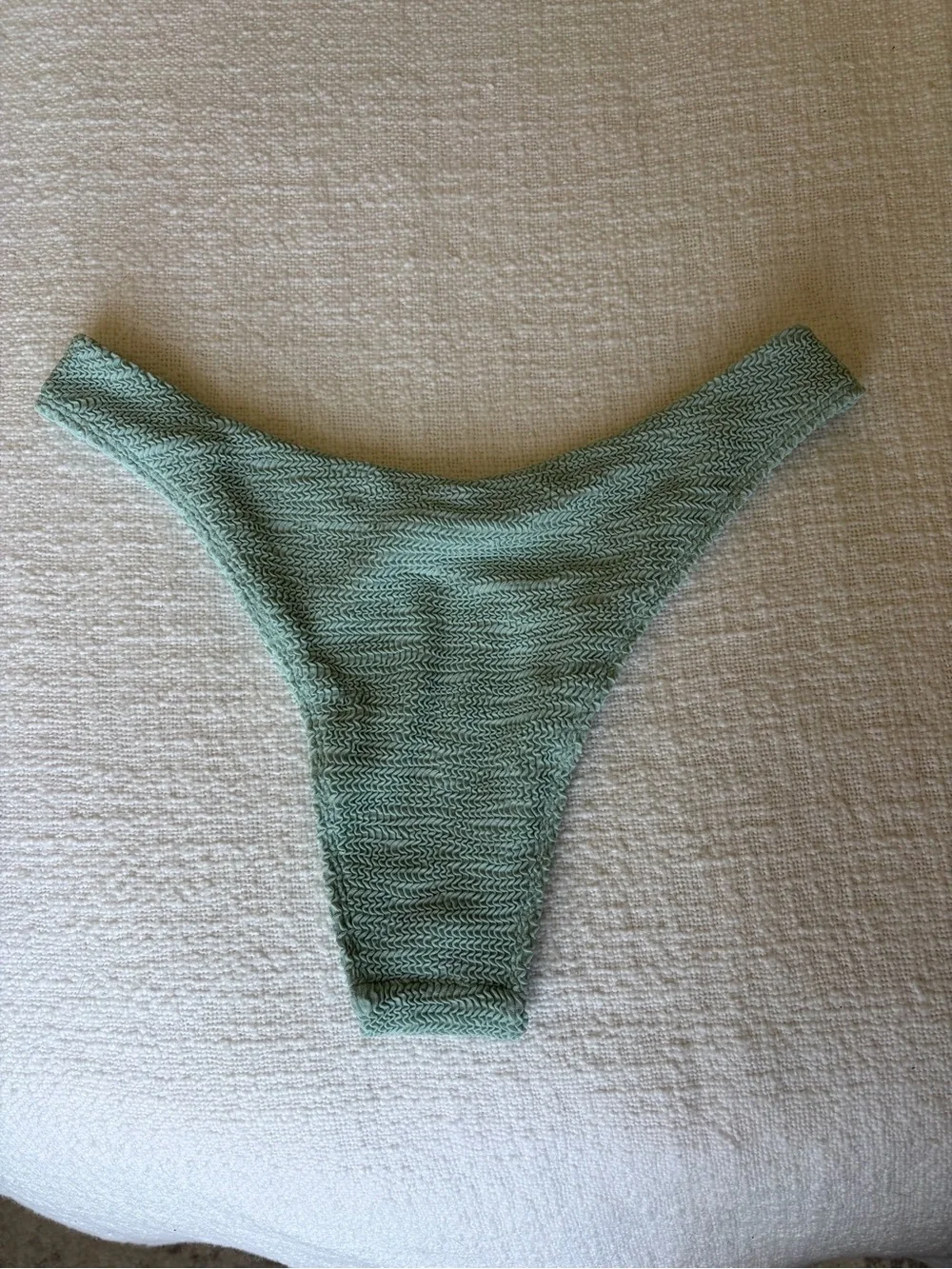 Monday Swimwear- Byron Bottom- Sea Glass Crinkle- Sz. Medium
